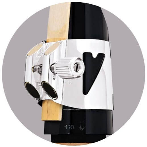 Ligature Optimum sur bec de Clarinette